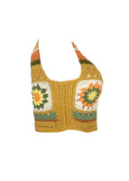 Size Small/Medium 70’s Cropped Crochet top